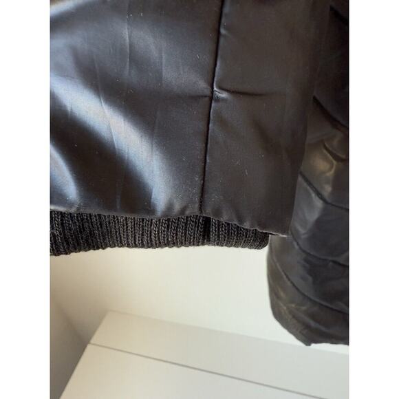 Mossimo Women's Quilted Puffer Jacket Knee Length Size S Black Hooded​ - Picture 3 of 7